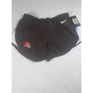 Cleveland Browns Shorts Womens Small Brown NFL Football Nike Dri-FIT Running